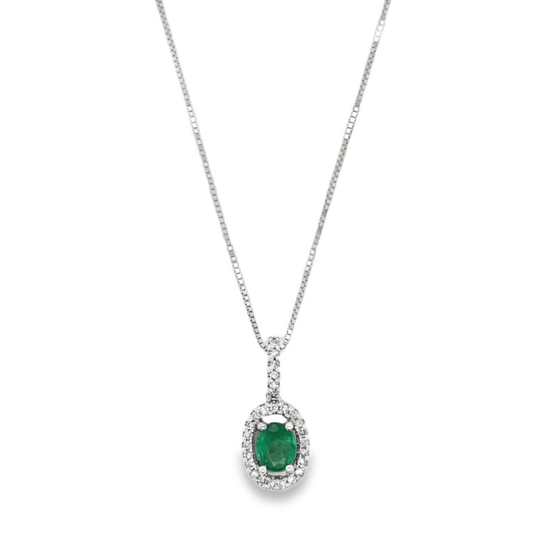 EMERALD & DIAMOND NECKLACE