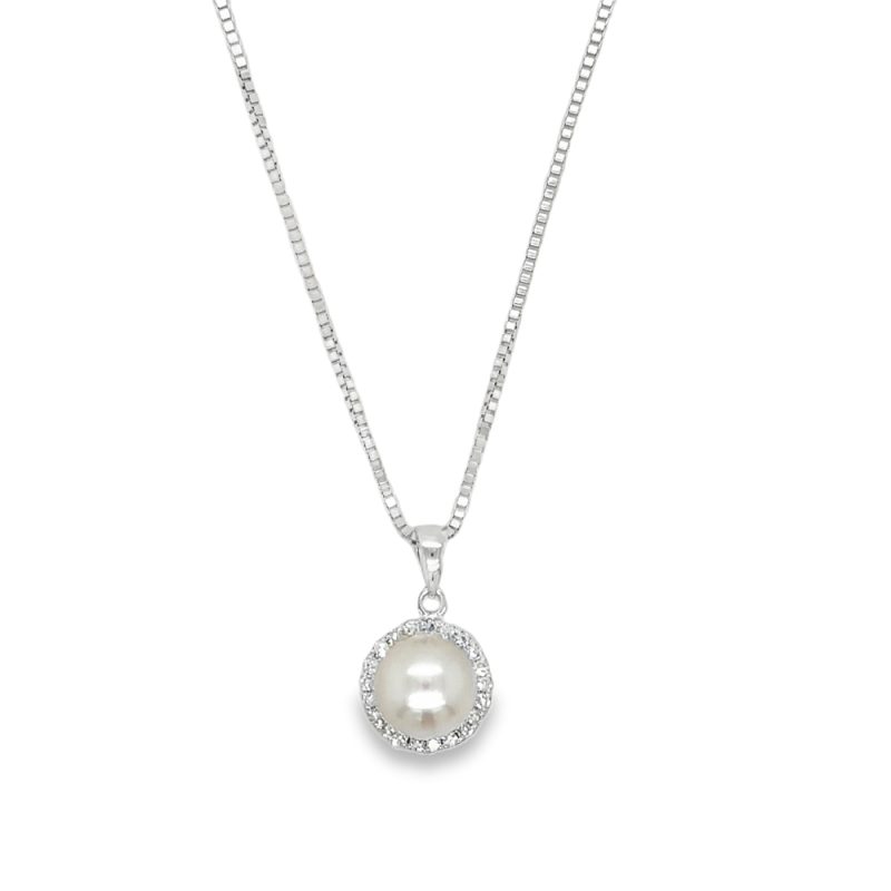 PEARL & DIAMOND NECKLACE