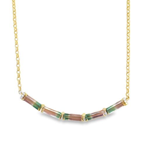 WATERMELON TOURMALINE NECKLACE