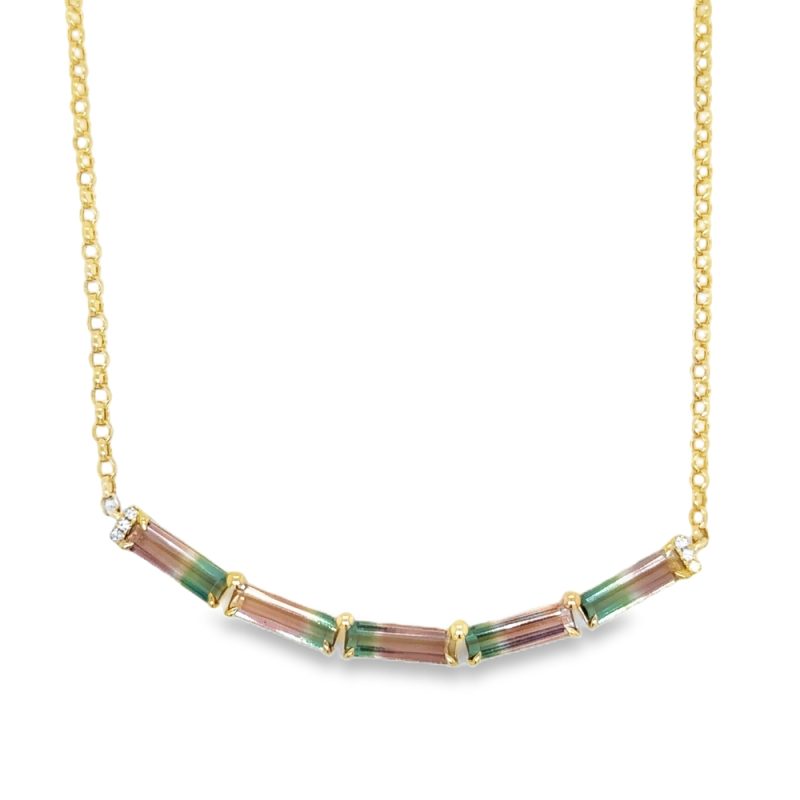 WATERMELON TOURMALINE NECKLACE