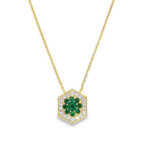 EMERALD & DIAMOND NECKLACE