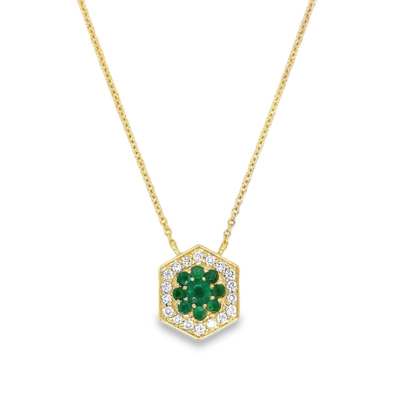 EMERALD & DIAMOND NECKLACE
