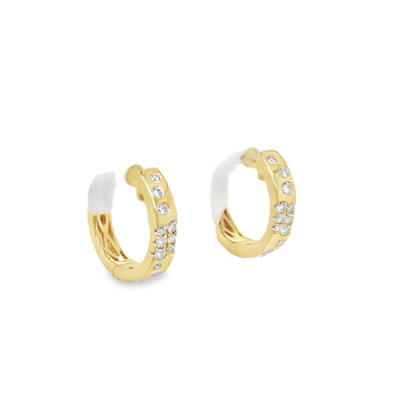DIAMOND HOOP EARRINGS - Image 2