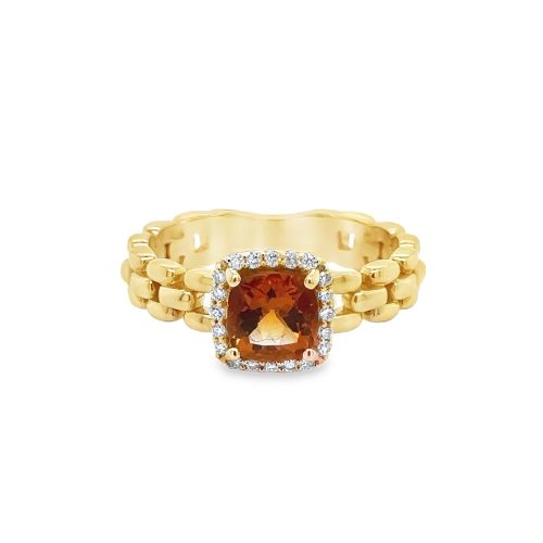 CITRINE & DIAMOND RING