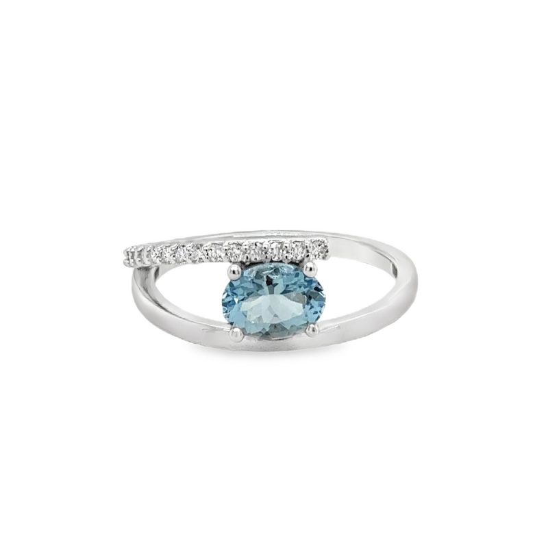 AQUA & DIAMOND RING