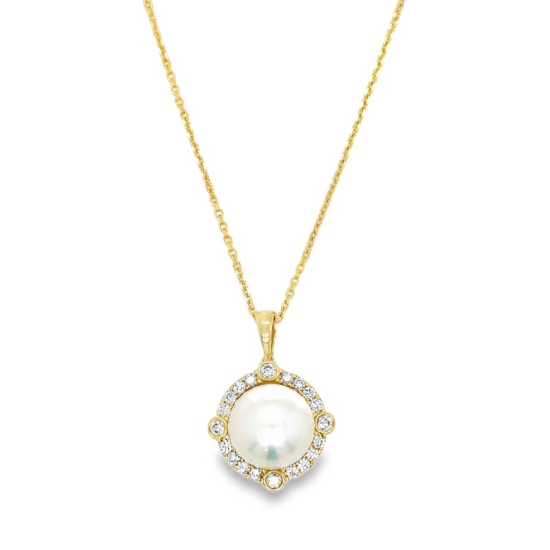 PEARL & DIAMOND NECKLACE
