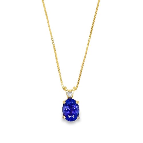 TANZANITE & DIAMOND NECKLACE