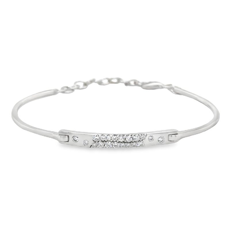 0.38ct TOTAL WEIGHT DIAMOND BANGLE BRACELET