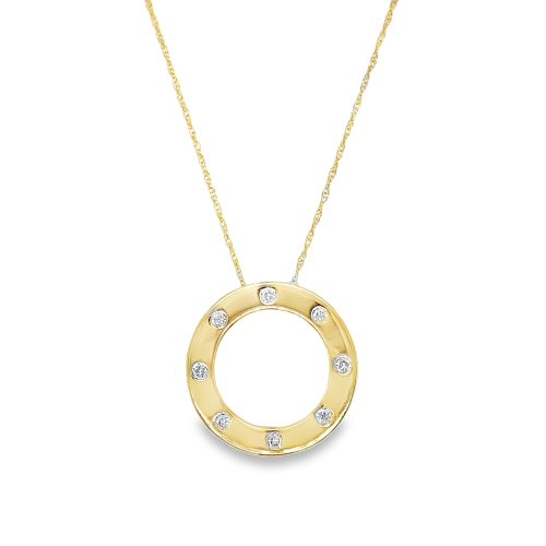 DIAMOND CIRCLE NECKLACE