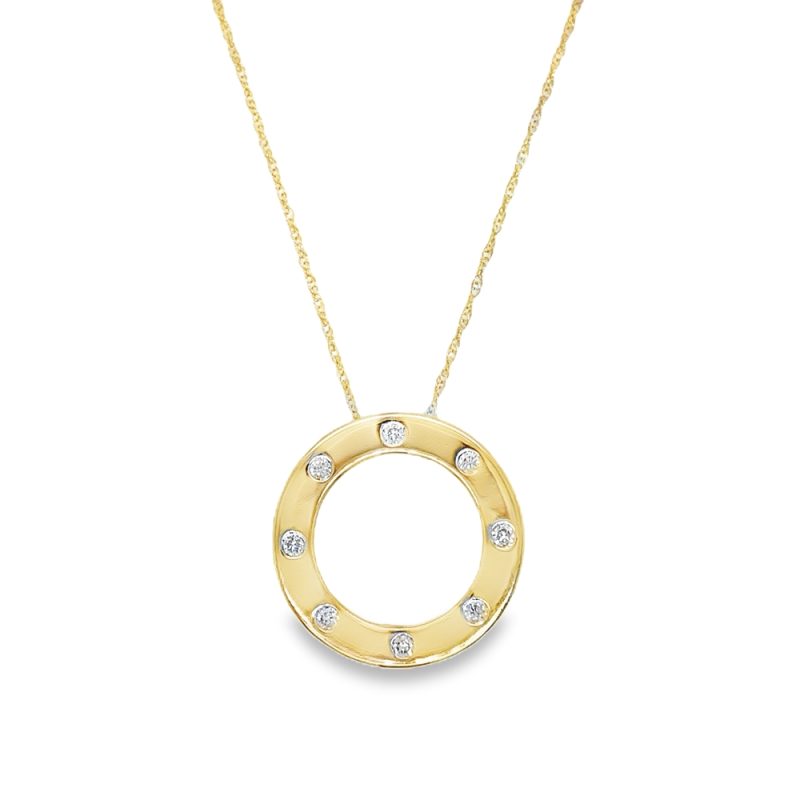 DIAMOND CIRCLE NECKLACE