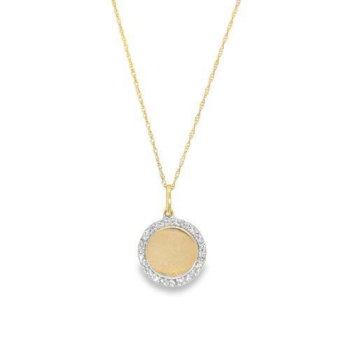 DIAMOND DISC NECKLACE