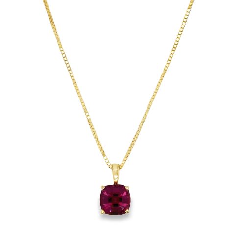 RHODALITE GARNET NECKLACE