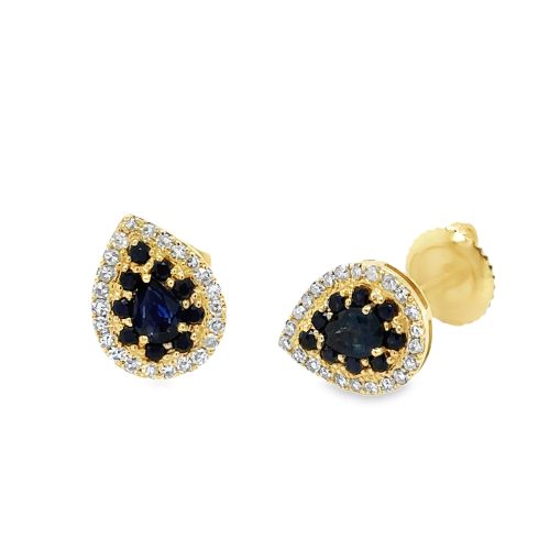 SAPPHIRE & DIAMOND EARRINGS