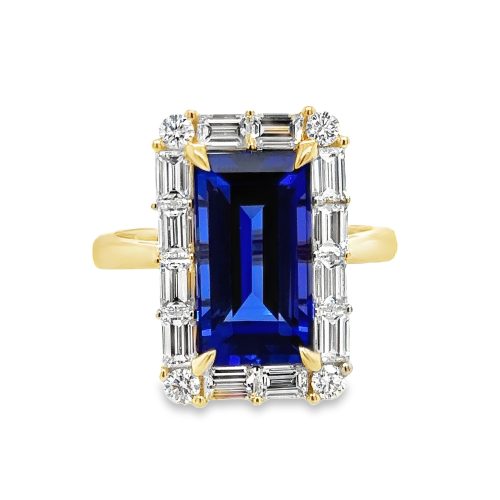 TANZANITE & DIAMOND RING