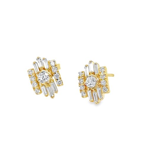 ART DECO INSPIRED DIAMOND EARRINGS