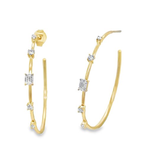 DIAMOND HOOP EARRINGS