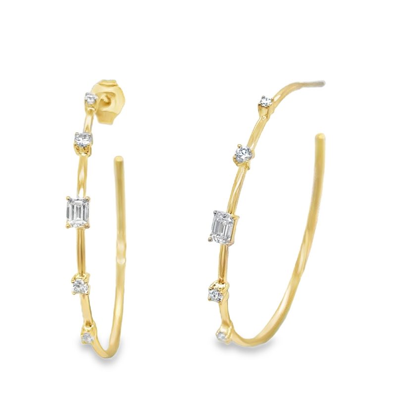 DIAMOND HOOP EARRINGS