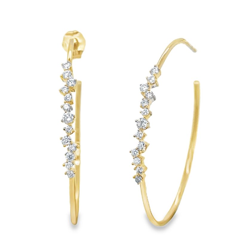 DIAMOND HOOP EARRINGS