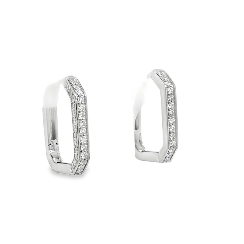 DIAMOND GEOMETRIC HOOPS