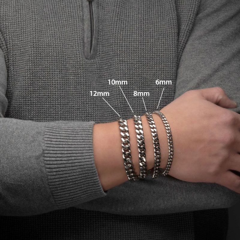 6MM STEEL MIAMI CUBAN CHAIN BRACELET - Image 4