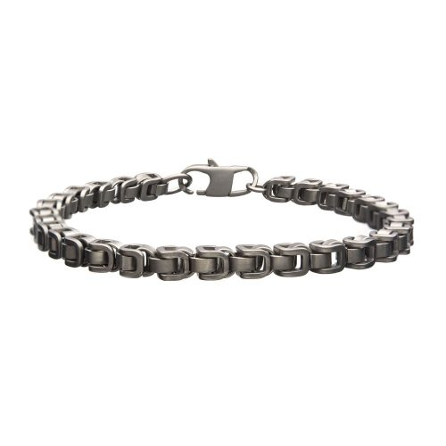 MATTE STAINLESS STEEL 5MM BYZANTINE BRACELET