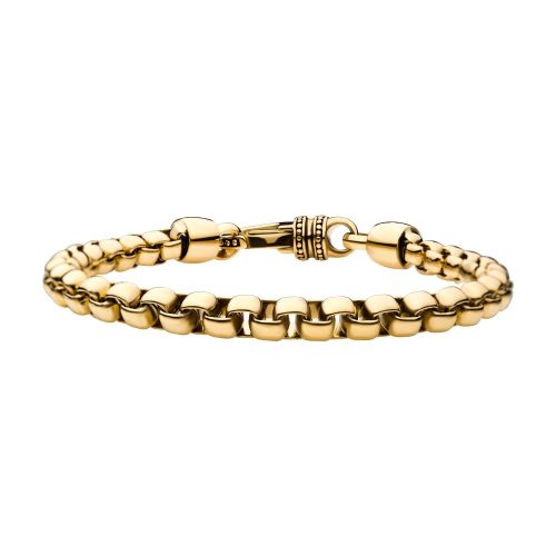 18K GOLD PLATED BOLD BOX CHAIN SET