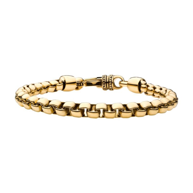 18K GOLD PLATED BOLD BOX CHAIN SET
