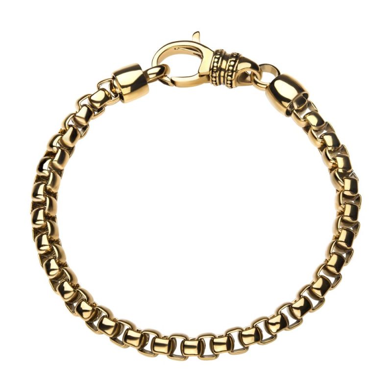 18K GOLD PLATED BOLD BOX CHAIN SET - Image 2