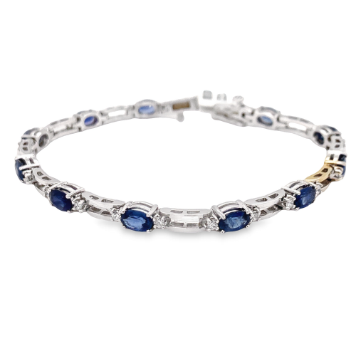 SAPPHIRE & DIAMOND BRACELET