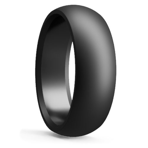 7MM ECLIPSE BLACK DIAMOND BAND WITH SATIN FINISH