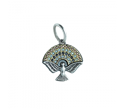 LOVE SETS US FREE- METALLIC RAINBOW CHARM