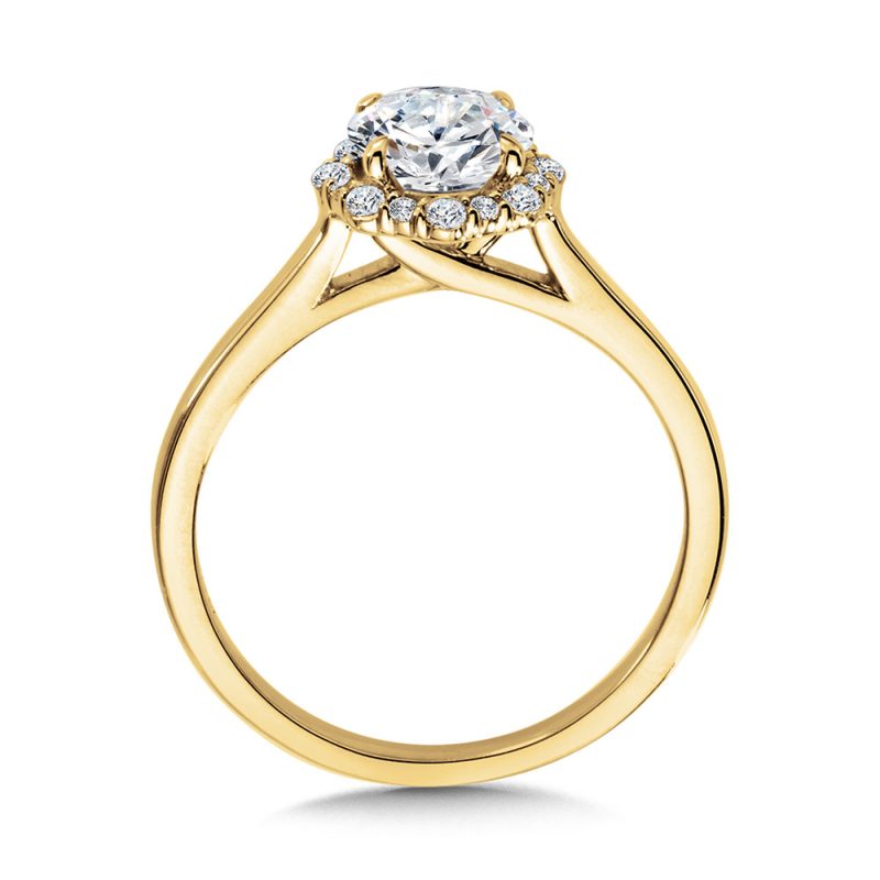 2.00ct ROUND BRILLIANT CUT LAB GROWN DIAMOND HALO ENGAGEMENT RING - Image 2