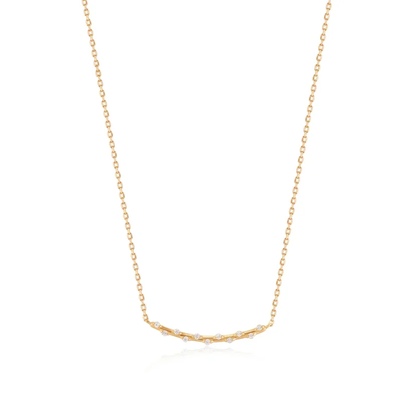DIAMOND STARGAZER BAR NECKLACE