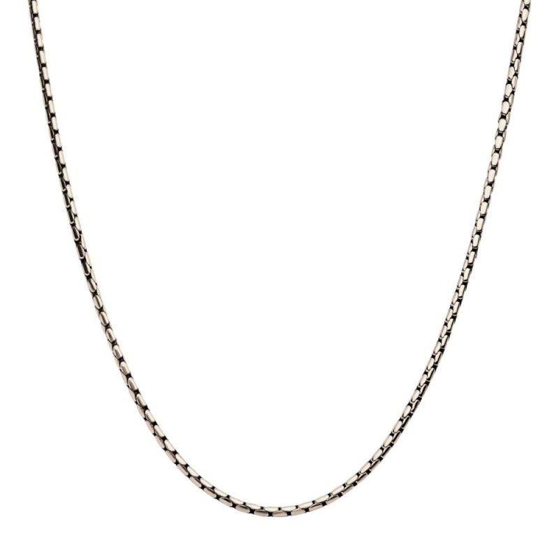 3MM STEEL BOSTON LINK CHAIN NECKLACE