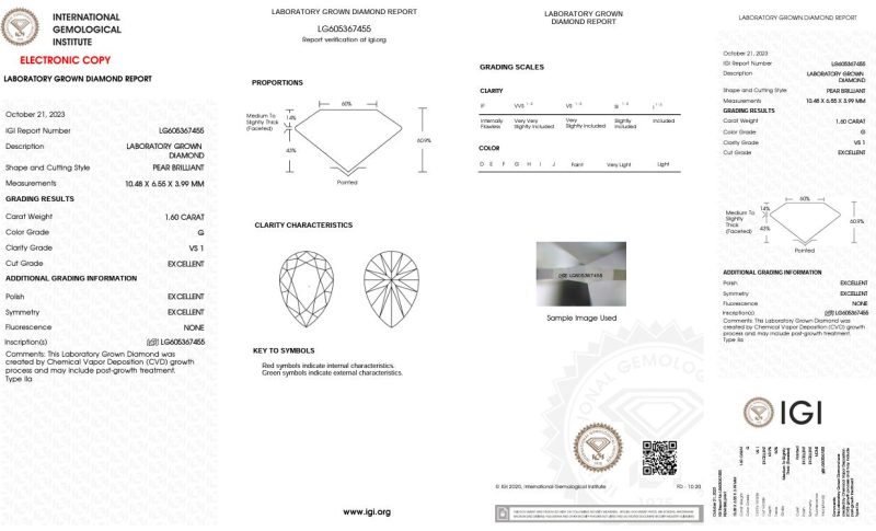 1.60ct PEAR CUT LAB GROWN DIAMOND ENGAGEMENT RING WITH HIDDEN HALO - Image 2