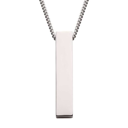 MONOLITH ENGRAVABLE PENDANT WITH CHAIN