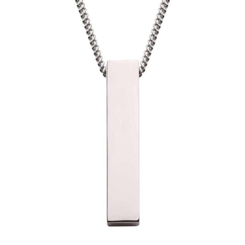 MONOLITH ENGRAVABLE PENDANT WITH CHAIN