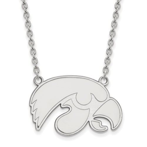 LARGE STERLING SILVER TIGERHAWK NECKLACE