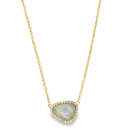 OPAL & DIAMOND NECKLACE