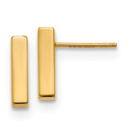 POLISHED BAR POST EARRINGS