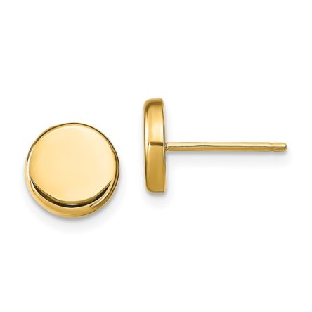 BUTTON STUD EARRINGS