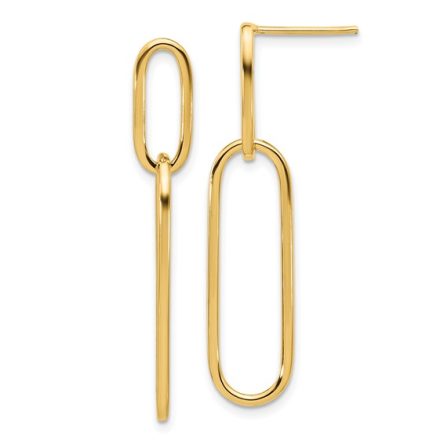 POLISHED POST DROP DANGLE EARRINGS