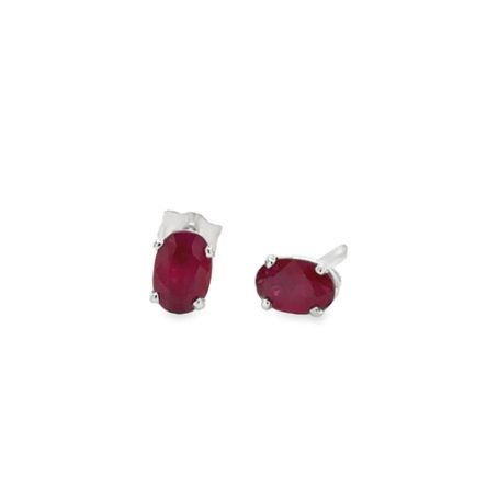 RUBY STUD EARRINGS
