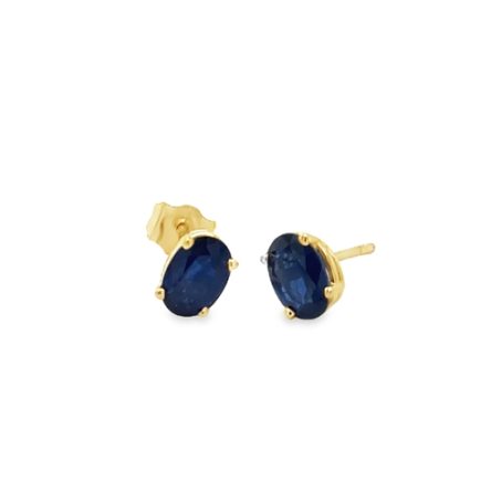 SAPPHIRE STUD EARRINGS