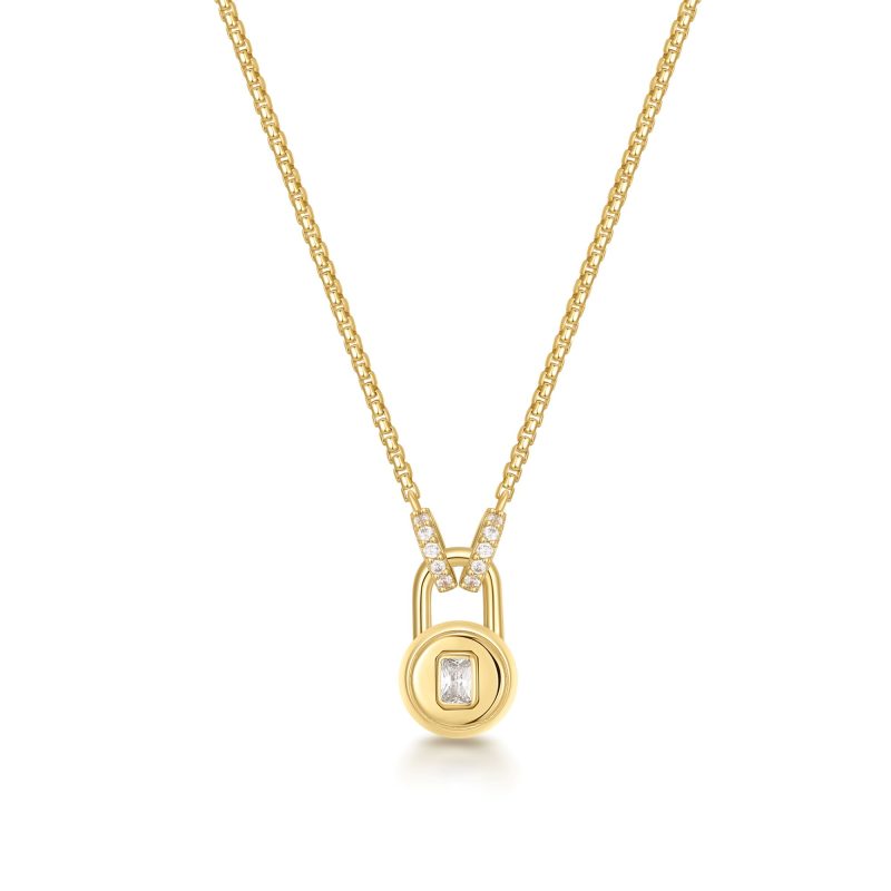 TRAILBLAZER LINKED LOCKET DANGLE NECKLACE